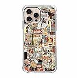 hendicow Case for iPhone 16 Pro Max with Superhero Design,Cartoon Comic Pop Culture Art Collage Pattern,Clear Soft TPU Bumper Phone Shell,6.9"(Hero,16pm)
