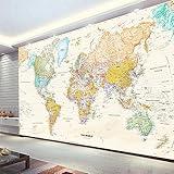INSTR World Map Wall Mural, Classic and Practical 3D Large Wallpaper Peel and Stick Self-Adhesive Removable Wall Decor Stickers,for Living Room Bedroom TV Sofa Background,59" W x 39.4" H