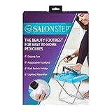 Salon Step The Beauty Footrest for Easy at-Home Pedicures, Treat Your Feet, No More Bending or Stretching with LED Magnifier, Drying Fan, Adjustable Foot Rest, Non-Slip Sturdy Legs & Built-in Storage