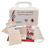 Bloodborne Pathogen/Body Fluids Cleanup Kit w/Fluid Solidifier, Biohazard Bag & Personal Protection Clothing - OSHA Requirement