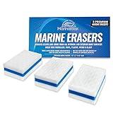 Boat Eraser Boat Cleaner 3-Pack | Marine Eraser for Scuffs, Dirt, Salt & Grime | Non-Toxic - Just Add Water