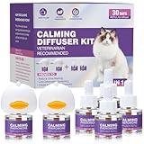 Tcllka Cat Calming Pheromone Diffuser Effectively Relieve Anxiety Stress Cat Calming Diffuser Comfort for Cats Refill Reduce Fighting Spraying and Scratching Calm Relaxing 48ml/Bottle Fits All Cats