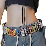 Kawaii Fashion Grunge Retro Accessories Teen Girl Stuff Streetwear 2000s Cute Vintage Aesthetic Preppy Belt (Colorful Car)
