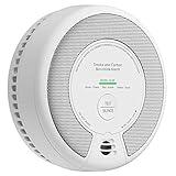X-Sense 2-in-1 Smoke and Carbon Monoxide Detector Alarm (Not Hardwired), 10-Year Battery-Operated Dual Sensor Fire & CO Alarm, SC06, 1-Pack
