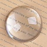 LONGWIN Crystal Dome Magnifier/Paperweight Reading Magnifying Glass-2.4 Inch