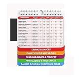 Keto Cheat Sheet, DCDD Keto Diet for Beginners Magnets Cooking Guide Booklet Waterproof Oil-Proof Flip Ketogenic Substitute Low Carb Recipes Cookbook Lose Weight