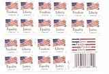 USPS Forever Stamps "Four Flags" Booklet of 20 Stamps