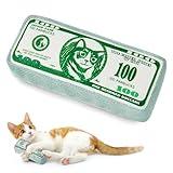 Potaroma Cat Toys US-Dollar Catnip Crinkly Sound Toy, Mesh Fabric for Teeth Cleaning, Interactive Kicker Toys for Indoor Kitten Exercise 6.0 Inches for All Breeds