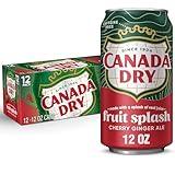 Canada Dry Cherry Gingerale Fruit Splash 12oz, Pack of 12