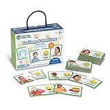 Learning Resources Feelings & Emotions Puzzle Cards, Social Skills, Autism Learning Materials, Speech Therapy Materials, Social Emotional Learning Toys and Games for Kids, 48 Pieces, Ages 3+