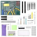 Fippy 101PCS Gundam Model Tools Kit, Model Basic Tools Kit, Hobby Building Tools Kit for Gundam Basic Model Assembling, Building and Repairing