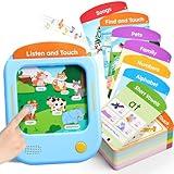JoyCat Kids Learning Tablet: 156 Pages Tap-to-Read Flash Cards with 20 Listen & Find Games, Montessori Toy for Alphabet, Phonics, Words, Simple Math, Colors, Shapes & Songs - Autism Gifts (Ages 2-6)