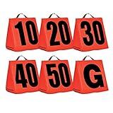 Champro Solid Weighted Football Yard Markers, Orange, One Size (A102S)