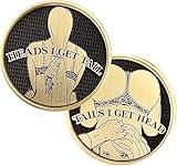 Heads and Tails Coin - Sexy Woman Coin - Funny Adult Challenge Coin - Lucky Decision Token - Prank Gift for Men & Women - Fun Collectible for Coin Collectors (Yellow 1PCS)