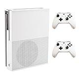 HIDEit Mounts X1S White Bundle, Wall Mounts for Xbox One S and Controllers, Wall Mounts for Xbox One S and Two Controller Mounts to Safely Store Your Xbox One S and Xbox Controllers Near or Behind TV