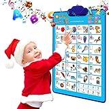 Just Smarty Interactive Alphabet Wall Chart | Talking ABCs & 123s Music Poster with Interactive Light | Toddler Alphabet Learning | Best Educational Gift for Boys & Girls Ages 2 3 4 5 | Letter Sounds