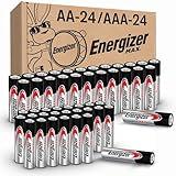 Energizer AA and AAA Batteries, 48 Count, Combo Pack Contains 24 Max Double A and 24 Max Triple A Batteries