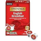 Twinings English Breakfast Black Tea K-Cup Pods for Keurig, 24 Count (Pack of 1), Smooth, Flavourful, Robust, Caffeinated, Enjoy Hot or Iced