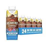 Carnation Breakfast Essentials Ready to Drink with Fiber, Rich Milk Chocolate, 8 FL OZ Carton (Pack of 24) (Packaging May Vary)