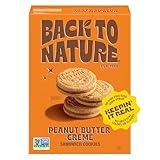 Back to Nature - Peanut Butter Creme Sandwich Cookies - Made with Real Ingredients like Wheat Flower & Whole Grains - Seriously Tasty Snack - Non-GMO - 5.5 Ounce