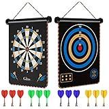 Gitus Magnetic Dart Board Indoor Outdoor Games for Kids with 12 Darts, Gifts for Teenage Boys Teen Boys Gift Ideas Gifts for Boys 8 9 10 11 12 13 14 Years Old Game Room Decor