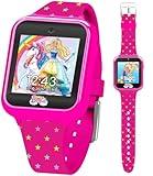 Accutime Kids Mattel Barbie Pink Educational Learning Touchscreen Smart Watch Toy for Girls, Boys, Toddlers - Selfie Cam, Learning Games, Alarm, Calculator, Pedometer & More (Model: BDT4069AZ), 40mm