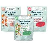 Shameless Pets Crunchy Cat Treats - Kitty Treats for Cats with Digestive Support, Natural Ingredients Kitten Treats with Real Ingredients, Healthy Flavored Feline Snacks - Variety Pack, 3-Pk