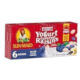 Sun-Maid Blueberry & Vanilla Yogurt Coated Raisins - (6 Pack) 0.75 oz Snack-Size Box - Yogurt Covered Dried Fruit for Lunches and Back to School Snacks