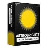 Astrobrights Mega Collection, Colored Paper, Bright Yellow, 625 Sheets, 24 lb/89 gsm, 8.5" x 11" - MORE SHEETS! (91618)