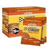 Honey Stinger Organic Gluten Free Salted Caramel Waffle | Energy Stroopwafel for Exercise, Endurance and Performance | Sports Nutrition for Home & Gym, Pre & Post Workout | Box of 16 Waffles, 16.96 Oz