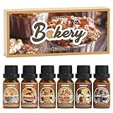 Bakery Fragrance Oils Set, ARVIDSSON Bakery Dessert Essential Oils for Candle Making, Pumpkin Pie, Snickerdoodle, Gingerbread, Creamy Vanilla and More, Cozy Fall Essential Oils for Diffuser