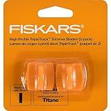 Fiskars TripleTrack Trimmer Replacement Blades - 2 Pack - High Profile Style I Blades for Cutting and Scoring - Arts and Crafts - Orange