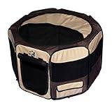 Pet Gear Travel Lite Portable Play Pen/Soft Crate with Removable Shade Top for Dogs/Cats/Rabbits, Easy-Fold + Built-in Stay Fold Band, Durable 600D Fabric, Indoor/Outdoor, 3 Sizes, Sahara, 29-Inch