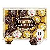 Ferrero Collection, Premium Assorted, Hazelnut, Dark Chocolate and Coconut, 16 Count Holiday Gift Box, 6.1 oz