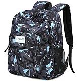 abshoo Classical Basic Geometry Mens School Backpack For College Teen Boys Water Resistant Bookbag (Geometry Black)