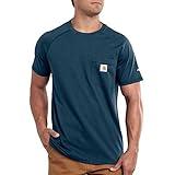 Carhartt Men's Force Relaxed Fit Midweight Short Sleeve Pocket T-Shirt (100410 Prev. Delmont), Light Huron Heather, Small