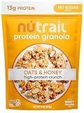 NuTrail Protein Granola Cereal, Honey and Oats, No Sugar Added, 8 oz. 1 Count