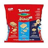 Loacker Minis Wafer Variety Pack - 30% Less Sugar - Premium Assorted Cream Filled Wafer Cookies - Mix of Hazelnut, Chocolate and Vanilla Crispy Wafers - NON-GMO - Sustainably Sourced Ingredients - 10g/0.35oz, 40 Individually Wrapped Snack Packs (mix)