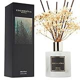 Cocorrína Reed Diffuser Sets, 6.7 oz. Black Forest Diffuser with Sticks Home Fragrance Reed Diffuser for Bathroom Shelf Decor