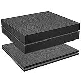 DECOHS 4 PCS Pick Apart Foam Insert- 2 Size Pick and Pluck Foam- Pluck Pre Cube Sheet Foam with Bottom Use for Board Game Box Cases Storage Drawer (Length 16 Inch)