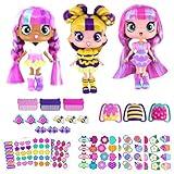 DECORA GIRLZ 5" Dolls -3 Pack B - Blossom, Buzzy, and Sweetie | Fashion Dolls for Ages 4 and Up | Surprise Birthday Gift for Children | Set of Doll Clothes, Stickers, Dolls & Accessories