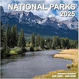 Calendar 2025, National Parks Calendar 2025-2026 from January 2025 - June 2026, 12" x 24" Opened 18 Months Calendar, Full Page Months Thick & Sturdy Paper for Gift Perfect Calendar Organizing & Planning