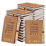 Jetec 25 Sets Appreciation Gifts for Employee Coworkers Inspirational Spiral Notebooks with Notes and Ballpoint Pens Thank You Gifts for New year Women Teacher Staff Team Member (Team)