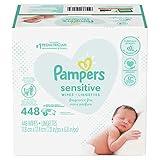 Pampers Baby Wipes Sensitive Perfume Free 7X Refill Packs (Tub Not Included) 448 Count