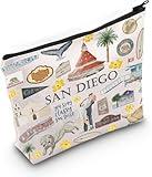 San Diego Cosmetic Makeup Bag Sa n Dieg o Travel Gift S an Die go Vacation Gi ft for Her Moving to San D iego Gi ft (San Diego)