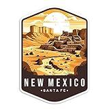 Santa Fe, New Mexico State Travel Sticker Sticker Decal Notebook Car Laptop 4"x5.5" (Color)