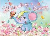 Babysitting Coupons: Adorable & Cute Rosa, Baby Elephant,Babysitting Coupon Book with Empty Fillable Babysitting Vouchers , for Parents, Wife, Husband , Grandparents ,Full-color interior