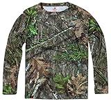Mossy Oak Standard Men's Hunting Shirt Camo Clothes Long Sleeve, Obsession, Large