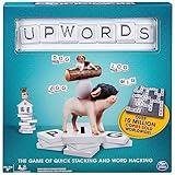 Spin Master Games, Upwords, Classic Word Game with Stackable Letter Tiles, Family Board Game, Crossword Activity, 1-4 Players, for Ages 8 & Up