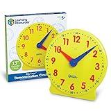 Learning Resources Big Time Learning Clock, Analog Clock, Homeschool, 12 Hour, Basic Math Development, Ages 5+